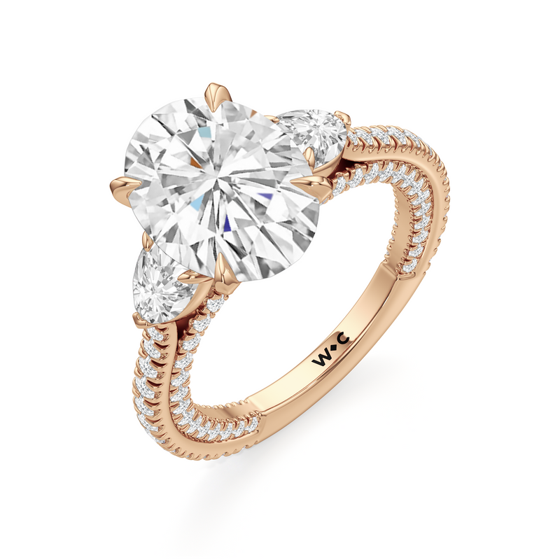 The W Crest Engagement Ring