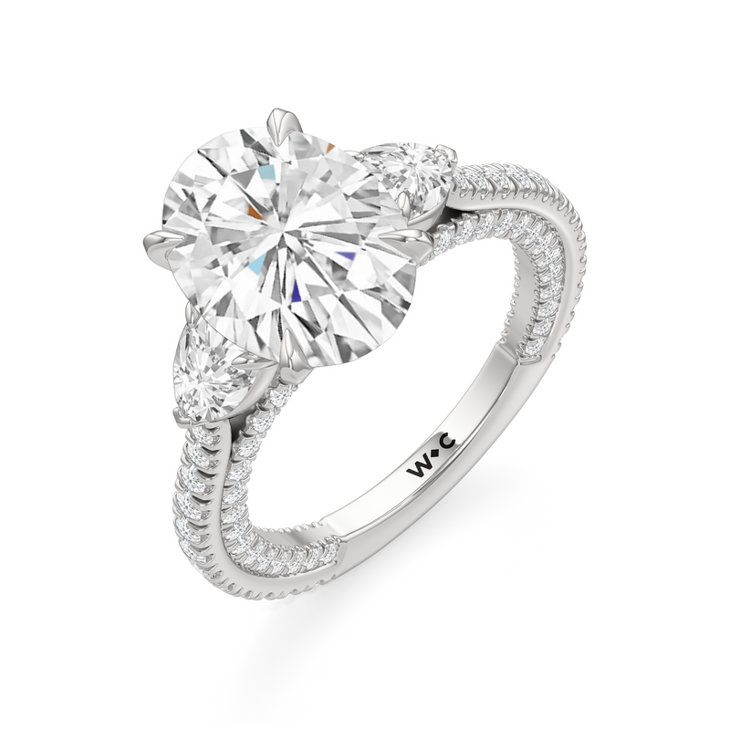 The W Crest Engagement Ring