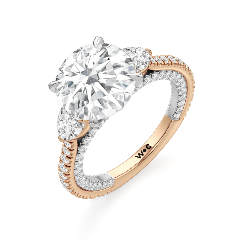 The W Crest Engagement Ring