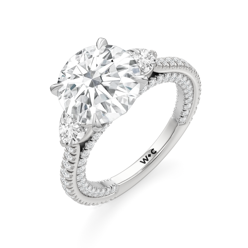 The W Crest Engagement Ring