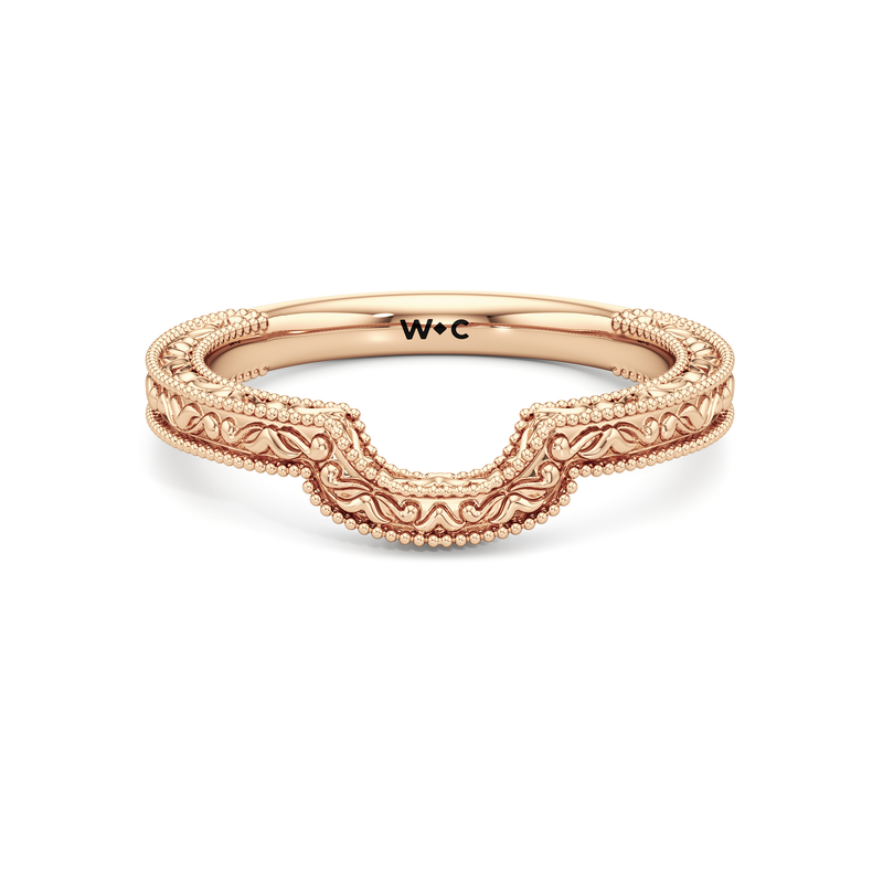 The Seraphine Heart Low-Profile Wedding Band