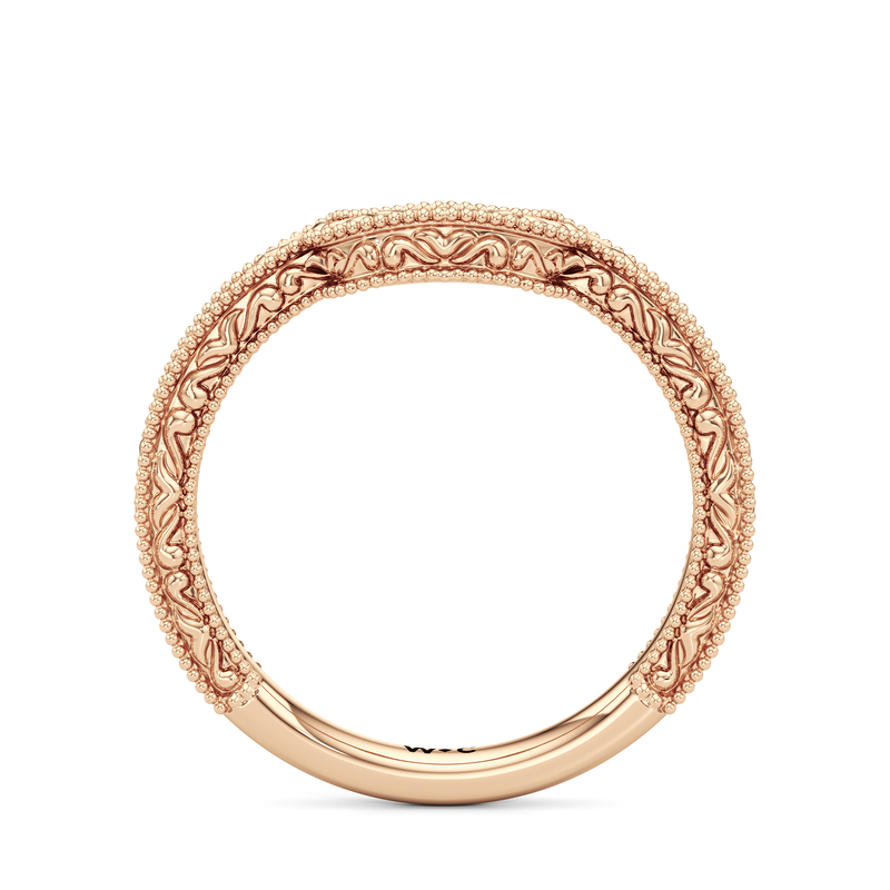 The Seraphine Heart Low-Profile Wedding Band