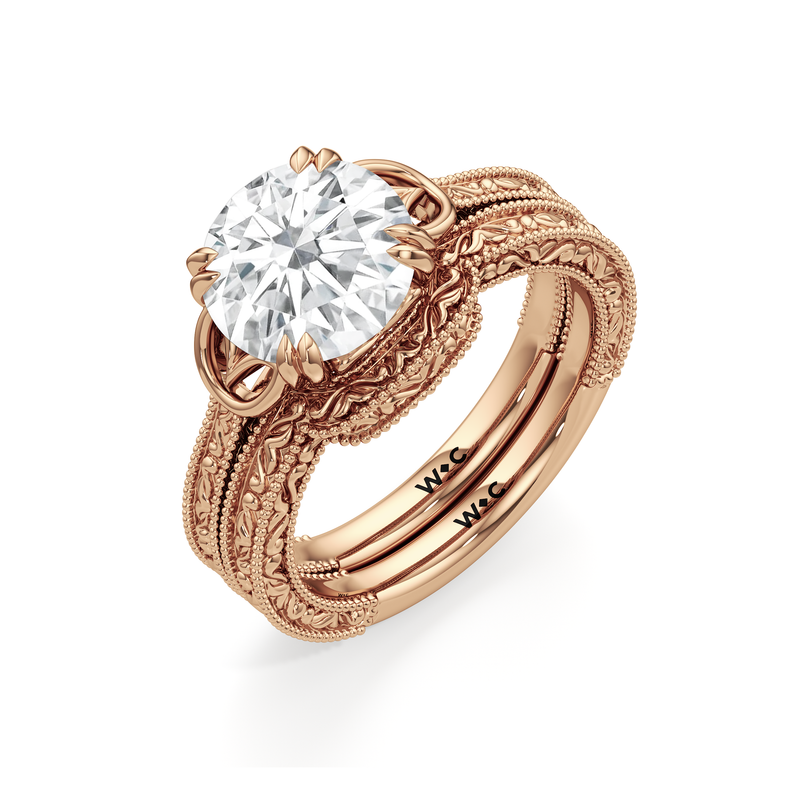 The Seraphine Heart Low-Profile Wedding Band
