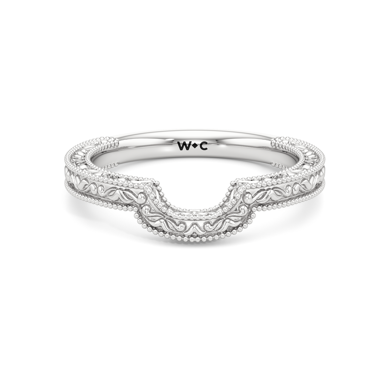 The Seraphine Heart Low-Profile Wedding Band