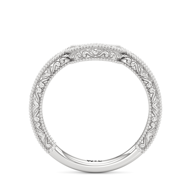 The Seraphine Heart Low-Profile Wedding Band