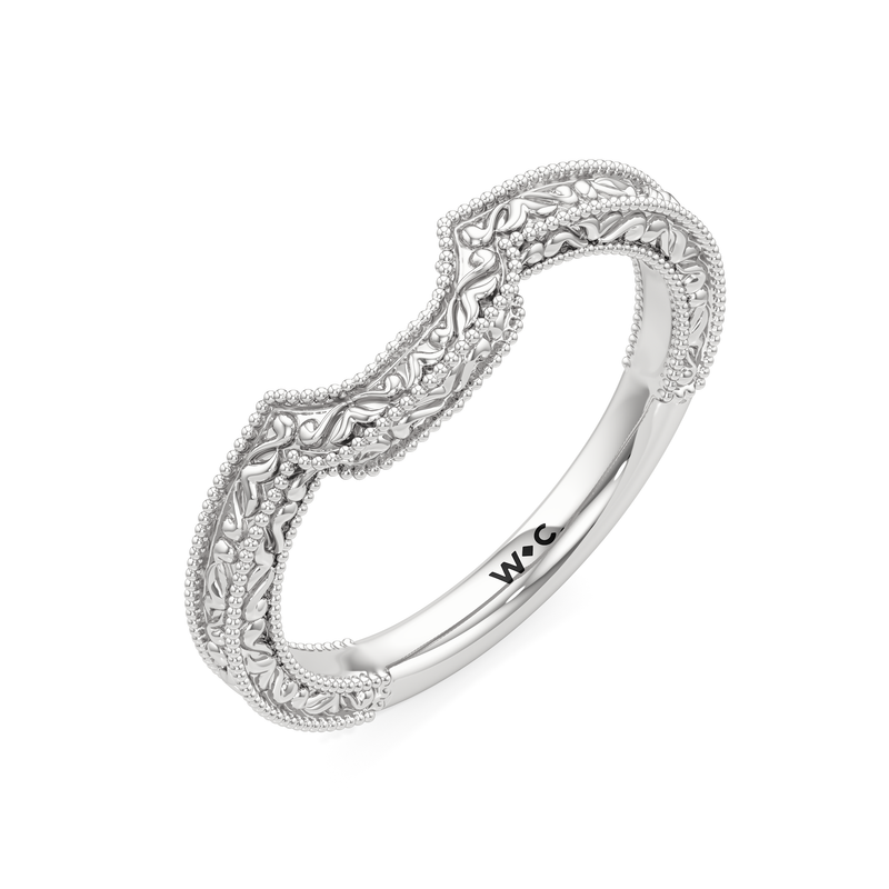 The Seraphine Heart Low-Profile Wedding Band