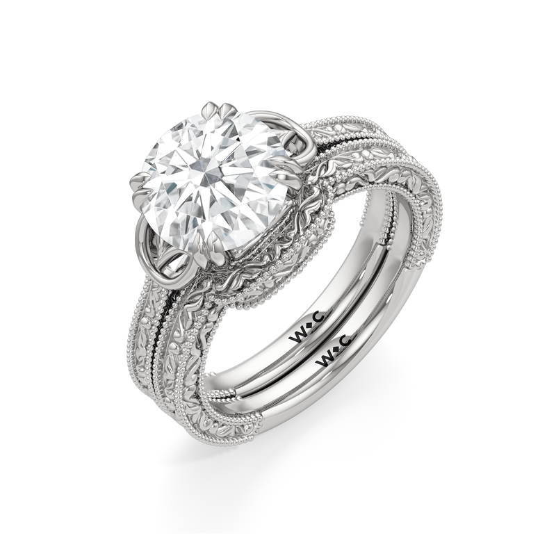 The Seraphine Heart Low-Profile Wedding Band