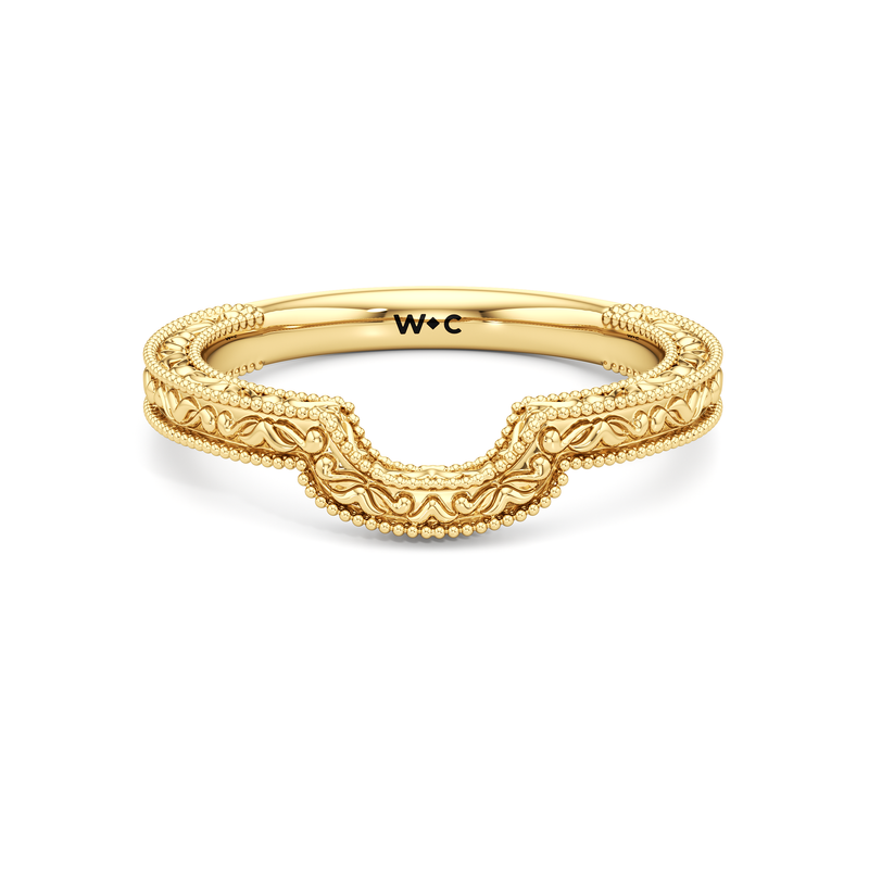 The Seraphine Heart Low-Profile Wedding Band