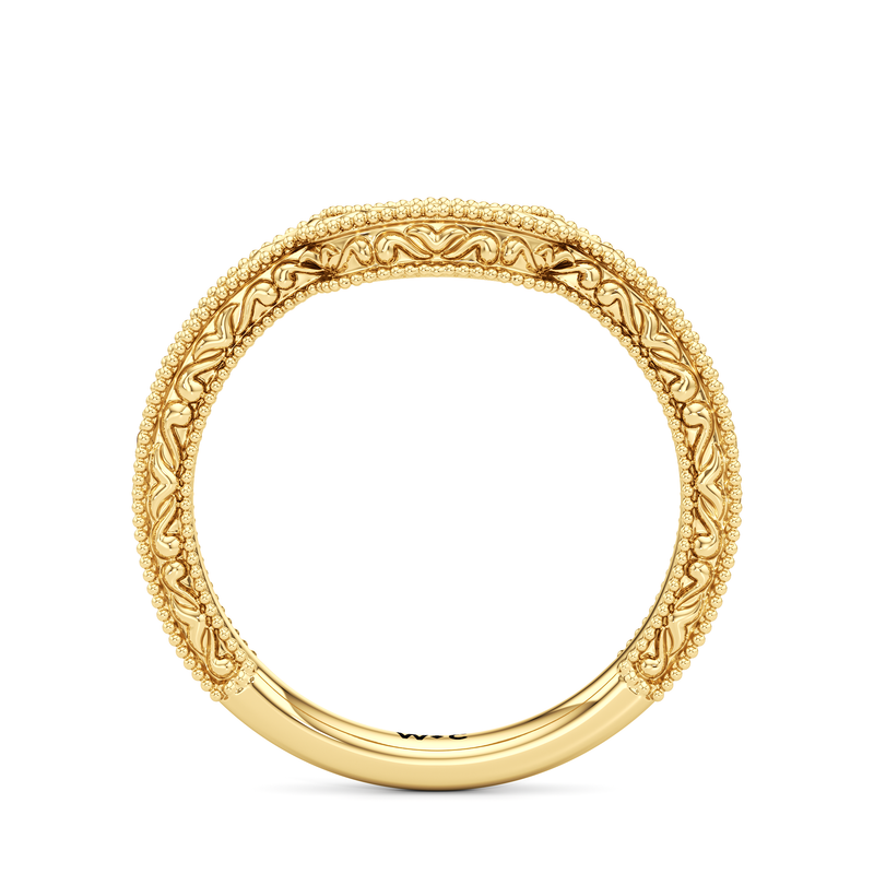 The Seraphine Heart Low-Profile Wedding Band