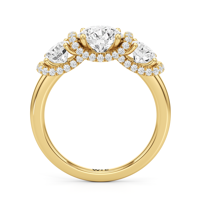 The Fulton Three Stone Ring