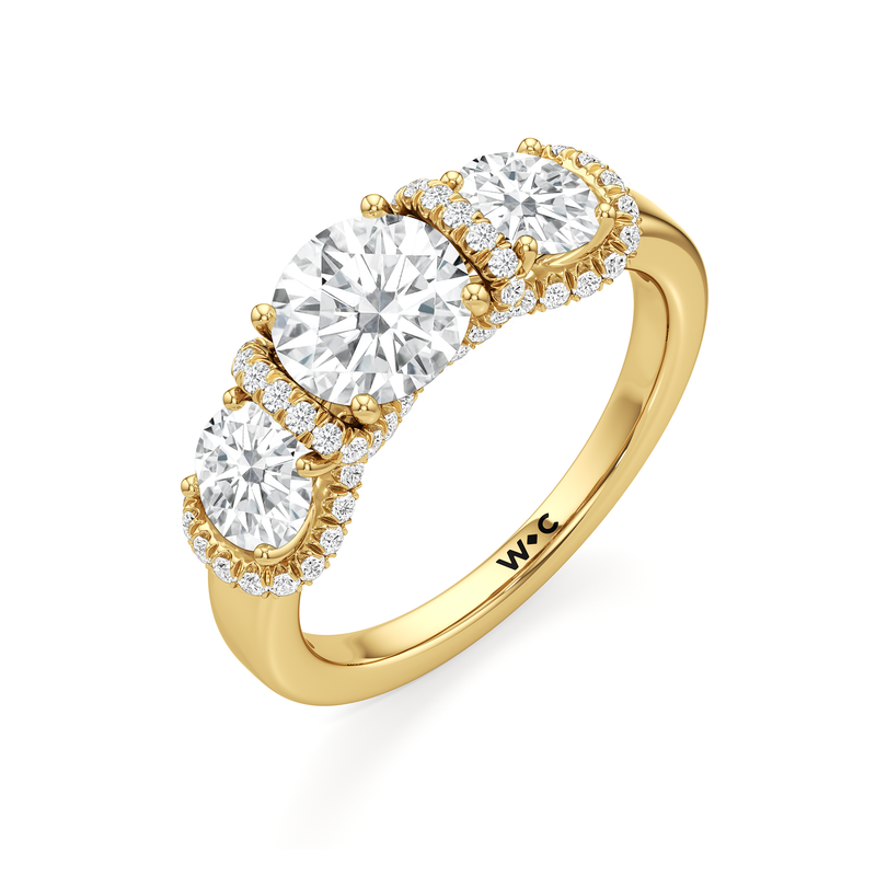 The Fulton Three Stone Ring