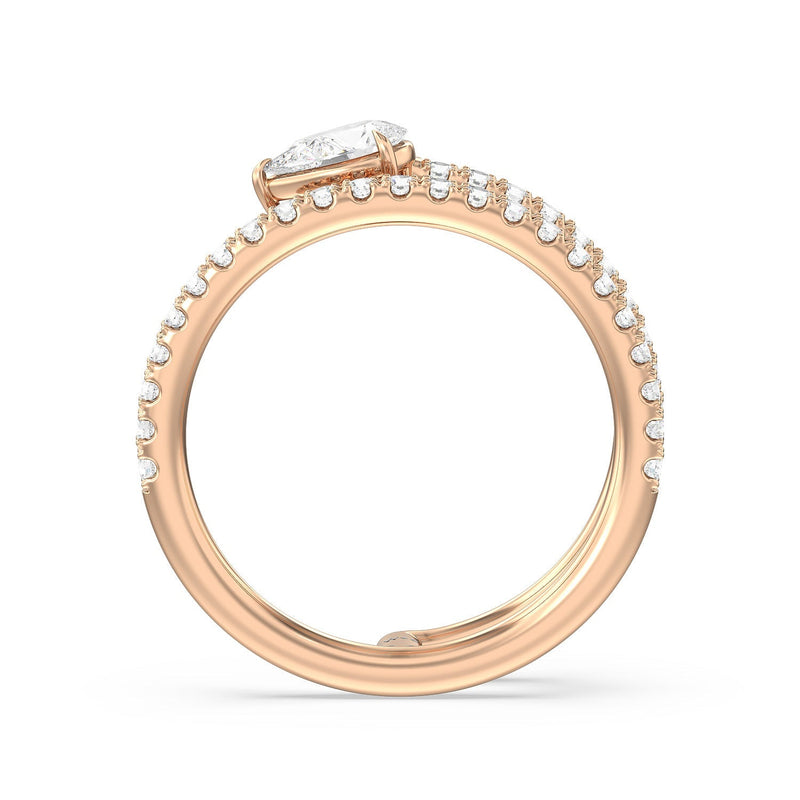 Tier and A Half Pear Ring
