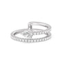 Tier and A Half Pear Ring
