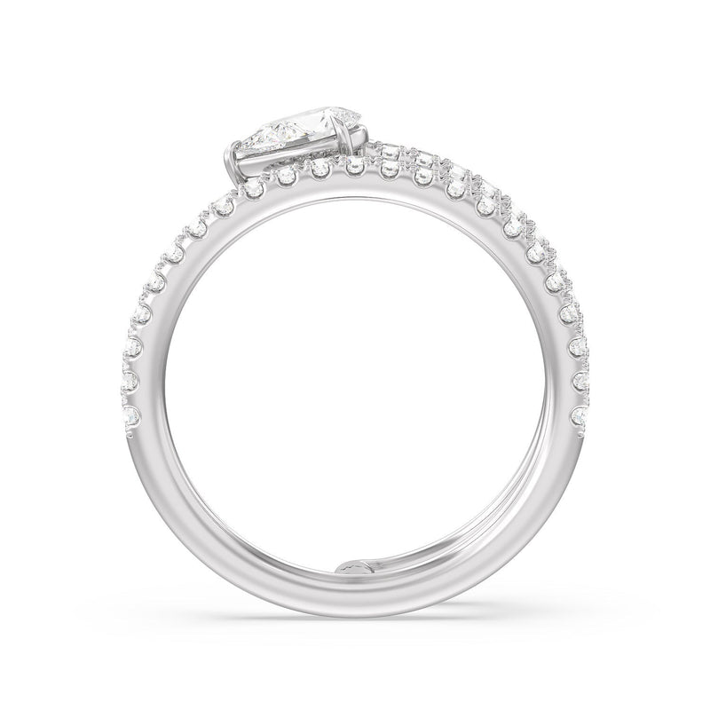 Tier and A Half Pear Ring