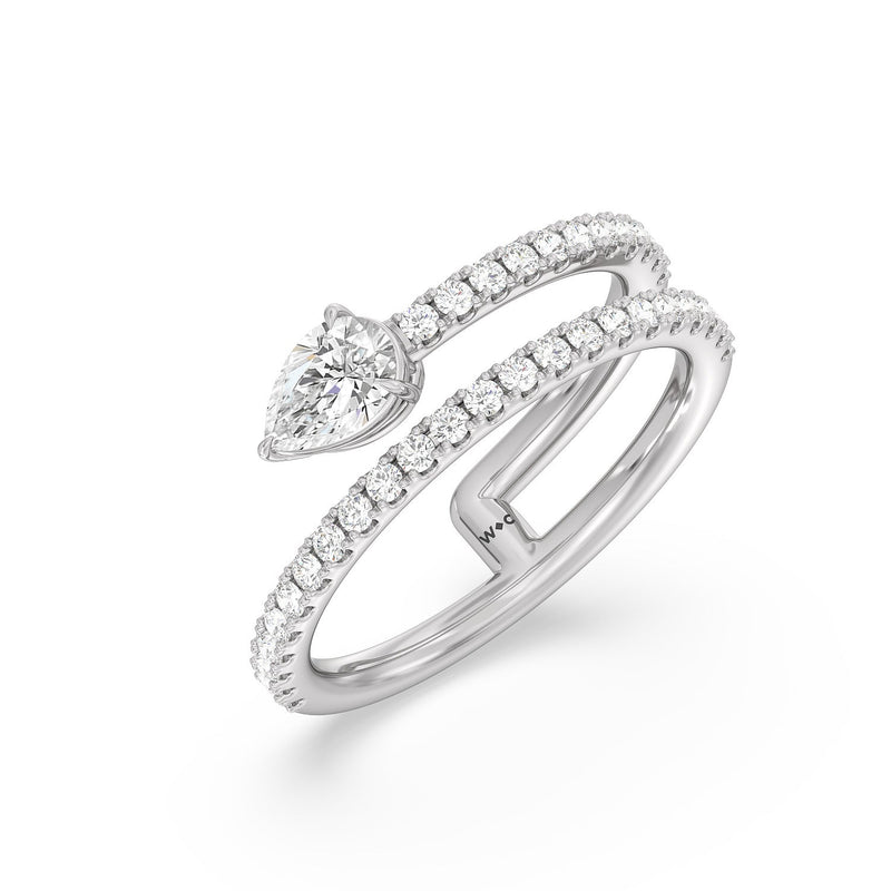 Tier and A Half Pear Ring