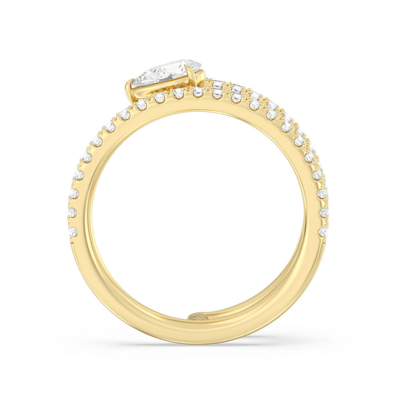 Tier and A Half Pear Ring