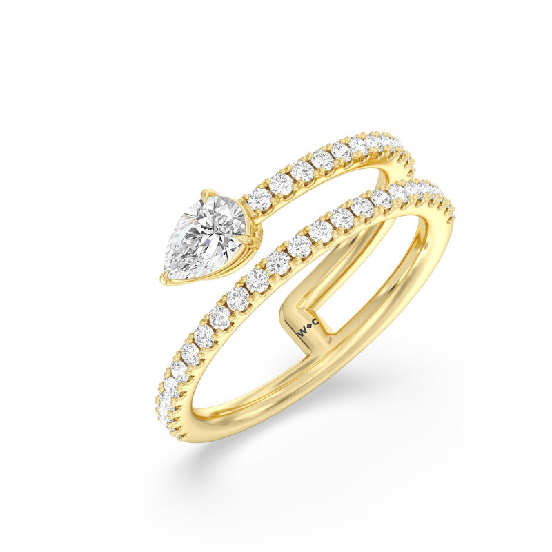 Tier and A Half Pear Ring