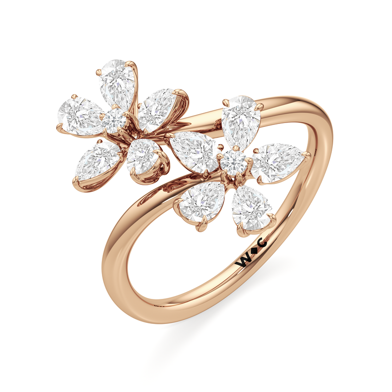 Daisy Duet Bypass Ring