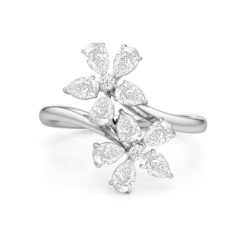 Daisy Duet Bypass Ring