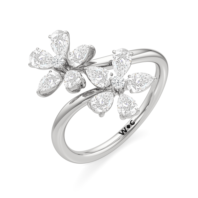 Daisy Duet Bypass Ring