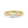The Juliet Beaded Crossover Ring