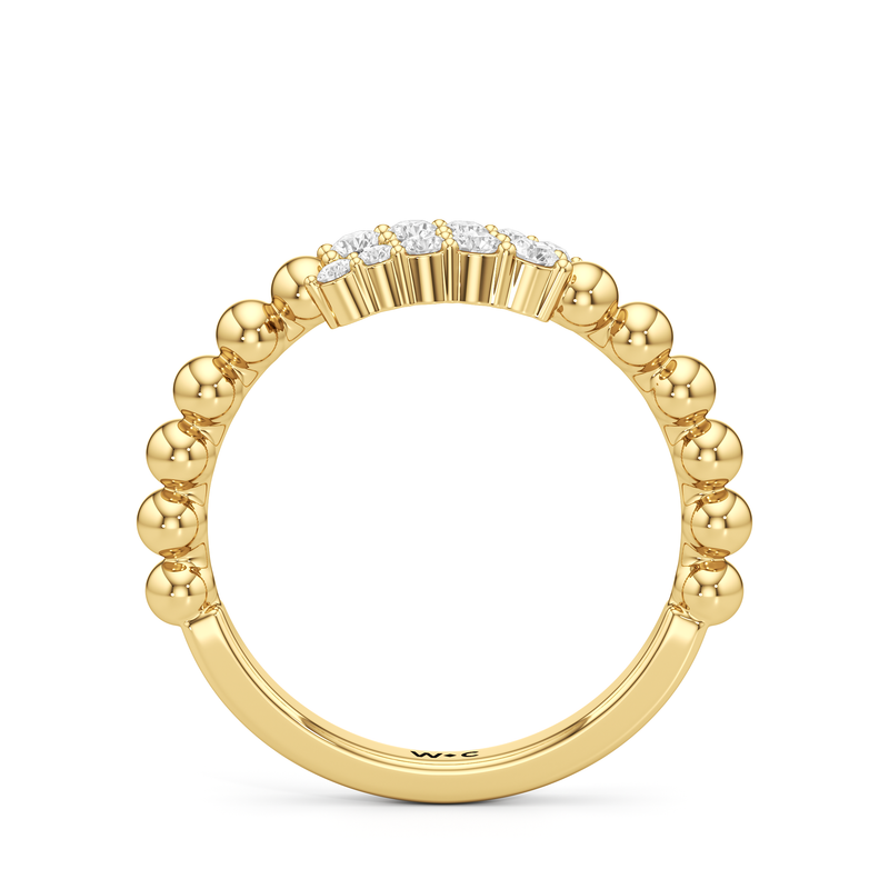 The Juliet Beaded Crossover Ring