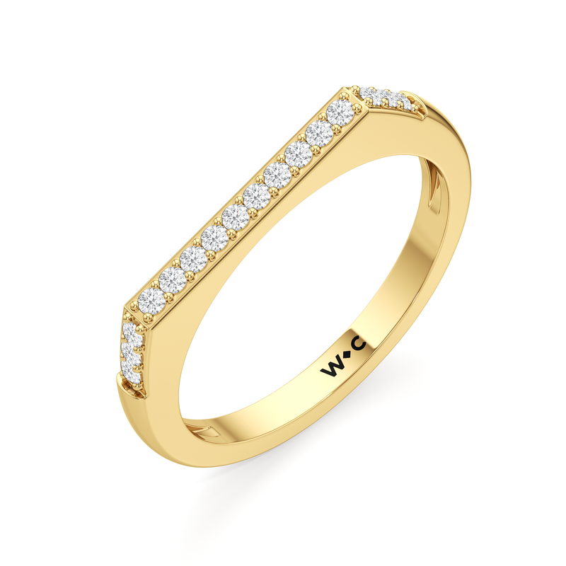 The Scottie Pavé Stacker Ring