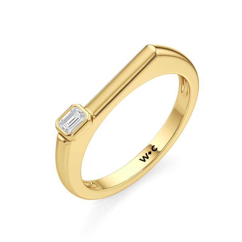 The Scottie Emerald Stacker Ring