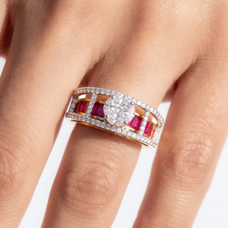 Rosé Rivulet Ring