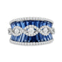 Seraphina Sapphire & Diamond Cocktail Ring