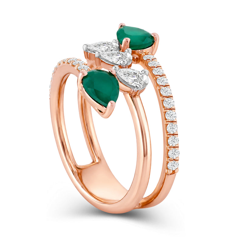 Twin Verdure Ring