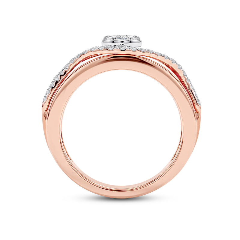 Rysel Crest Ruby & Diamond Fashion Ring