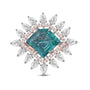 Florea Emerald & Diamond Cocktail Ring