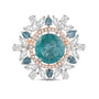 Elvia Emerald & Diamond Cocktail Ring
