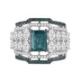 Corvia Emerald & Diamond Cocktail Ring
