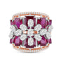 Serenique Ruby & Diamond Cocktail Ring