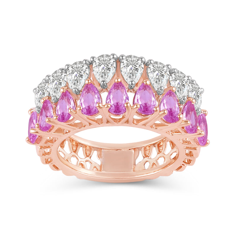 Zavira Ruby & Diamond Cocktail Ring