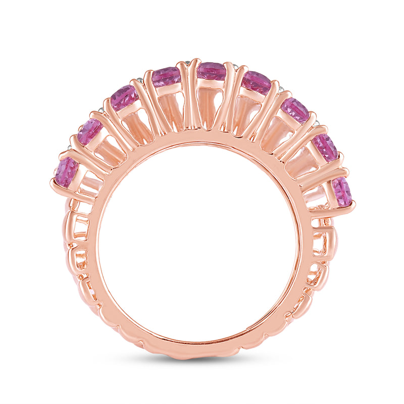Zavira Ruby & Diamond Cocktail Ring