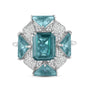 Aloura Emerald & Diamond Cocktail Ring