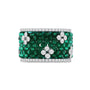 Emerald Cyrene Diamond Cocktail Ring