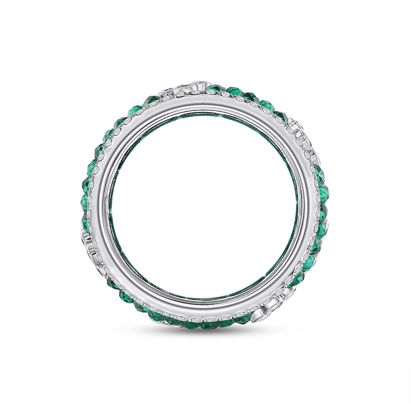 Emerald Cyrene Diamond Cocktail Ring