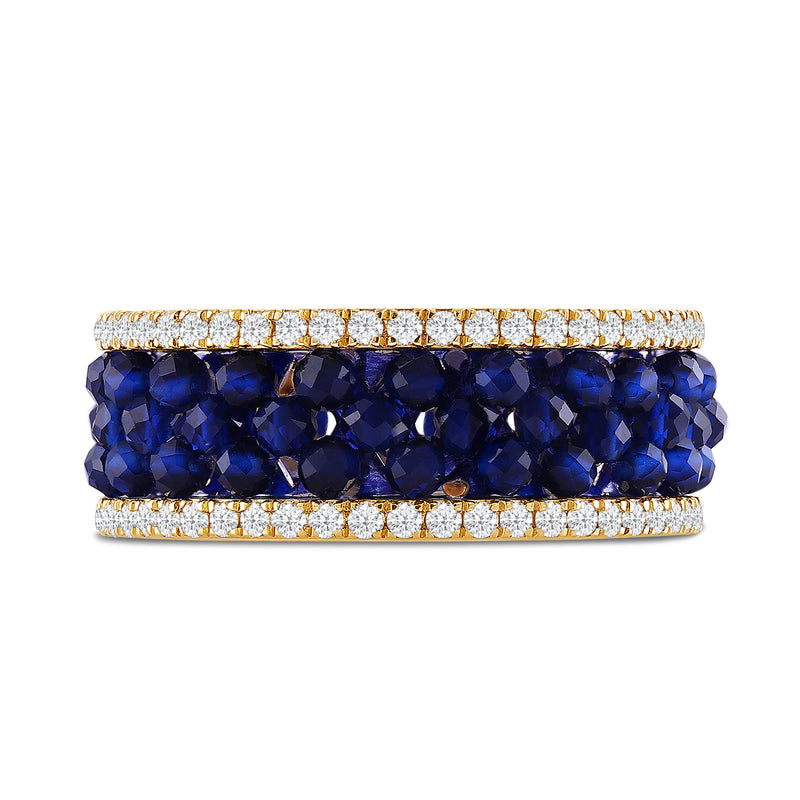 Sapphire Ondine Diamond Cocktail Ring