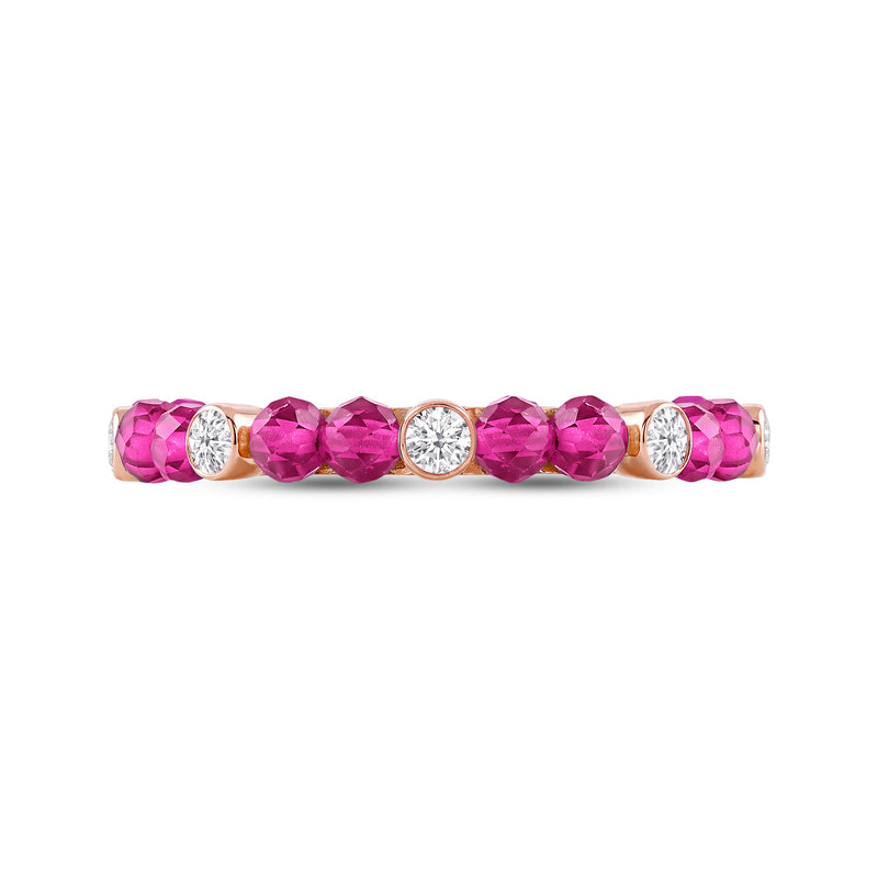 Ruby Nerith Diamond Stackable Ring