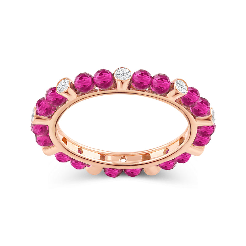Ruby Nerith Diamond Stackable Ring