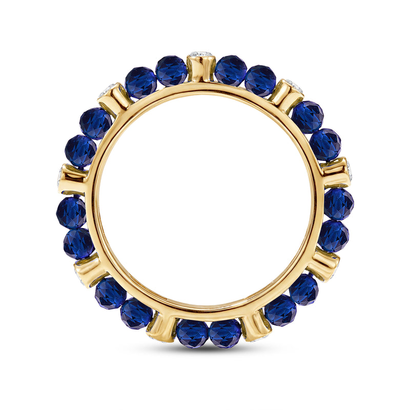 Sapphire Nerith Diamond Stackable Ring