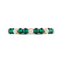 Emerald Nerith Diamond Stackable Ring