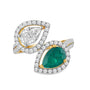 Mirror Muse Emerald & Diamond Fashion Ring
