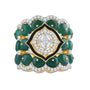 Emelise Emerald & Diamond Cocktail Ring