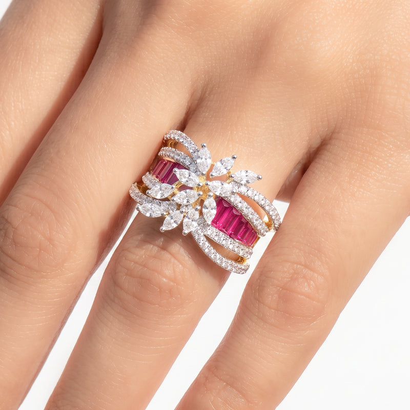 Rosé Crest Ring