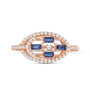 Azulia Sapphire & Diamond Fashion Ring